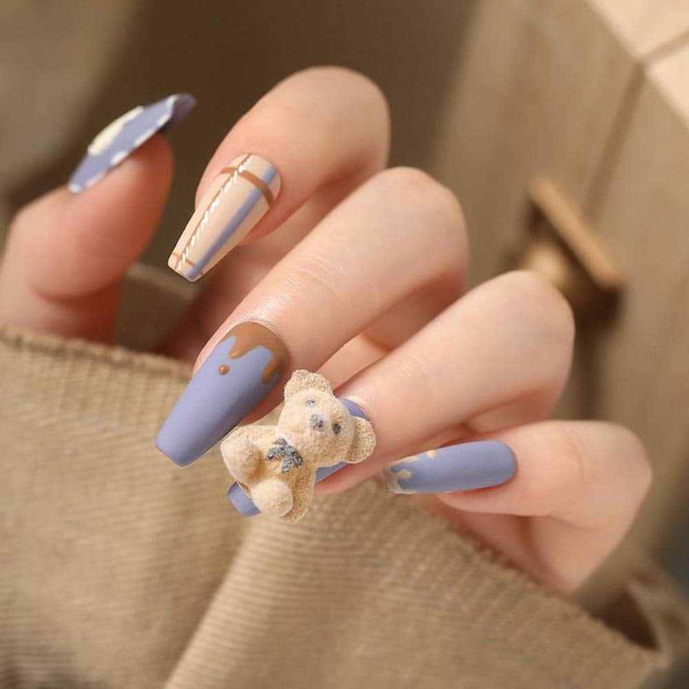 3D Resin Multicolor Frosted Bear Nail Art Decorations - China Nail and Nail  Art price | Made-in-China.com